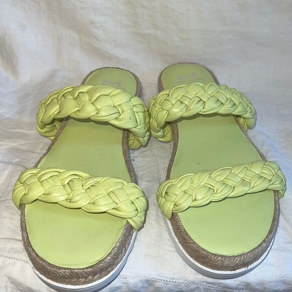 MARC FISHER LTD Jaimee Lime Green Braid Strappy Sandal - Picture 2 of 10